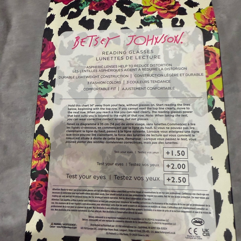 Betsey Johnson Women's Glasses Trio - Black, Pink, Brown +1.50 - Picture 4 of 5